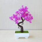 Artificial Potted Bonsai Tree – Zen Miniature Plant for Home Desk Decor