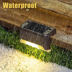 Waterproof Solar LED Deck Lights – Outdoor Step Lamps for Garden Patio Decor