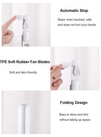Portable Handheld Cooling Fan – USB Rechargeable Power Bank for Travel