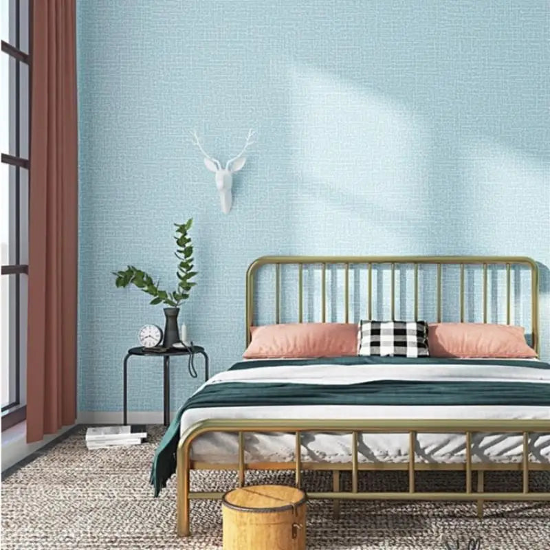 Self-Adhesive 3D Foam Wallpaper – Waterproof Linen Texture for Wall Renovation