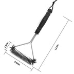 Stainless Steel BBQ Grill Brush – Non-stick Bristle Tool for Outdoor Cleaning