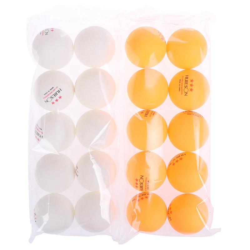 3-Star Table Tennis Balls – 40mm ABS Plastic for Professional Training