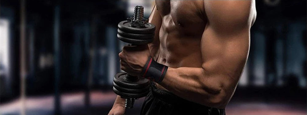 Fitness Wrist Wraps – Padded Support for Weight Lifting and Gym Training