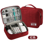 Waterproof Travel Cable Organizer – Double Layer Case for Electronics