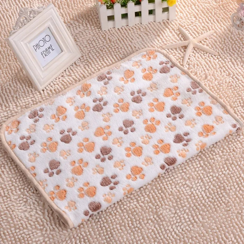Fleece Pet Bed Blanket – Soft Warm Mat for Small to Large Dogs and Cats