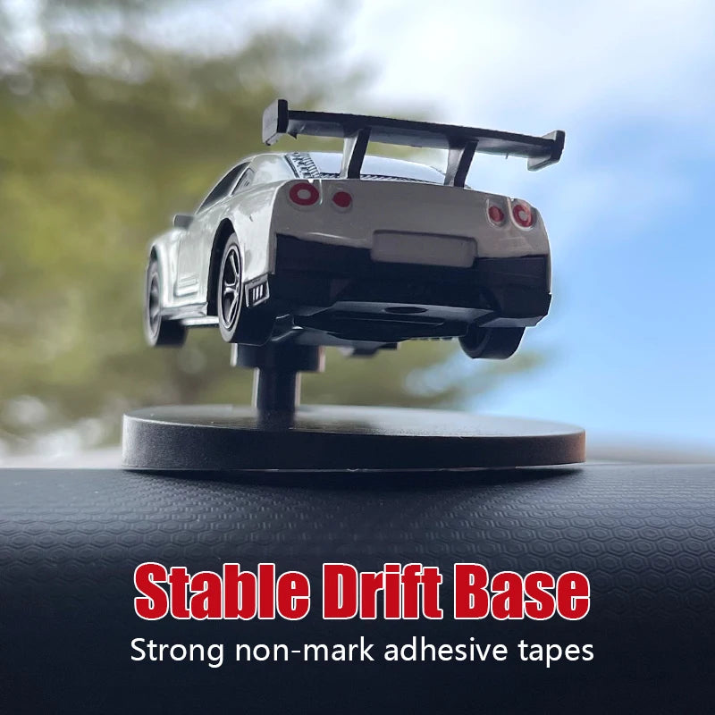 Drift Car Dashboard Ornament – Swinging Sports Racing Model for Auto Decor