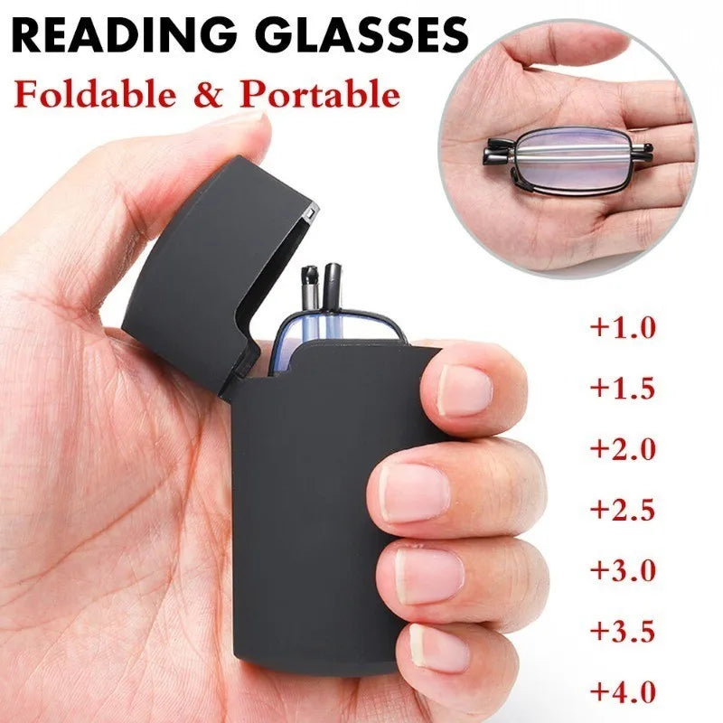 Foldable Anti Blue Light Reading Glasses – Magnified Eyewear for Men and Women