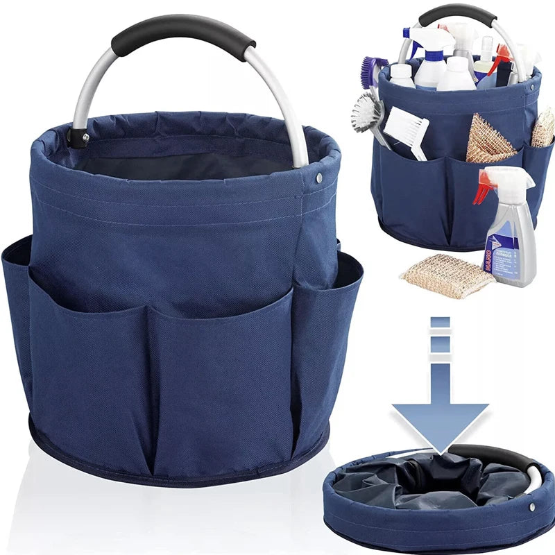 17L Folding Storage Tote – Large Collapsible Basket for Outdoor Cleaning