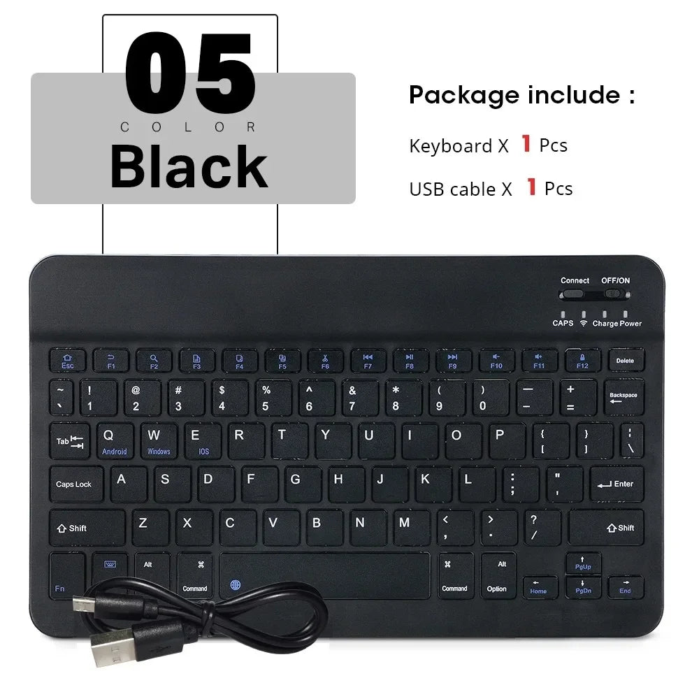 Wireless Bluetooth Keyboard and Mouse Set for iPad and Android Tablets