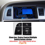 Climate Control Button Decals – Interior Repair Stickers for Audi A6 C6