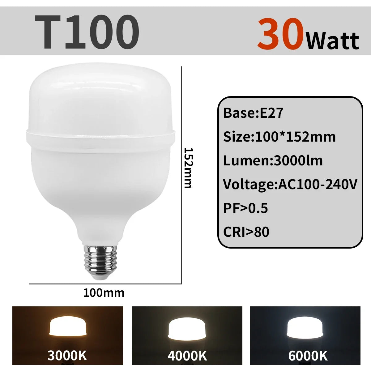 Super Bright 50W LED Bulb – Energy Efficient Lighting for Home Living Room