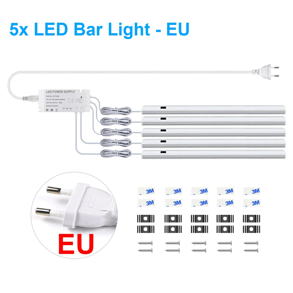 Motion Sensor LED Light Bar – Hand Sweep Cabinet Lamp for Kitchen and Wardrobe