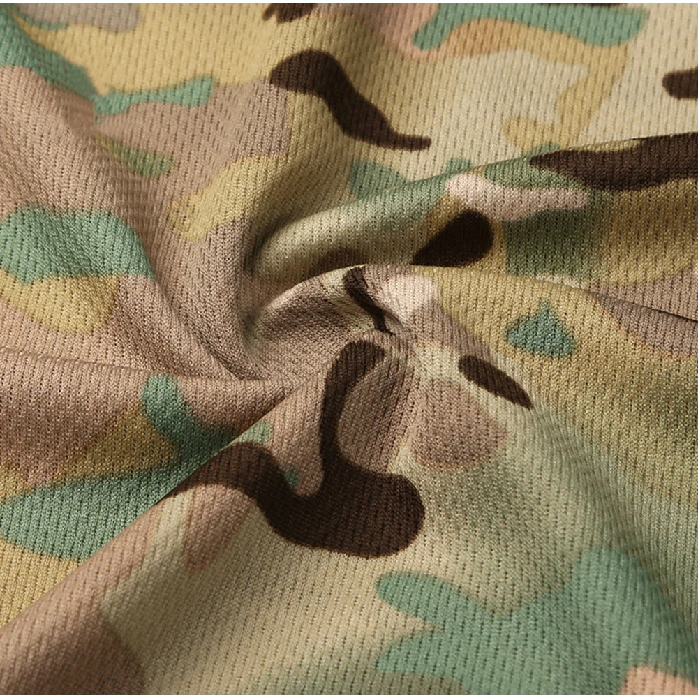 3D Camouflage T-Shirt – Oversized Short Sleeve Tee for Outdoor Sports
