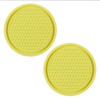 Bling Rhinestone Car Coasters – Anti-Slip Cup Holder Mats for Auto Interior