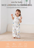 0.5 TOG Baby Sleeping Bag – Cartoon Print Cotton Sleeveless Sleep Sack for Summer
