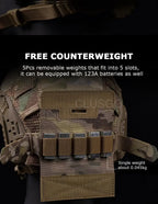 Tactical Helmet Counterbalance Pouch – Adjustable Weight Bag for Airsoft
