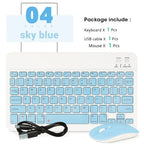 Wireless Bluetooth Keyboard and Mouse Set for iPad and Android Tablets