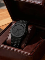 Arabic Numeral Quartz Watch – Minimalist Plastic Wristwatch for Men