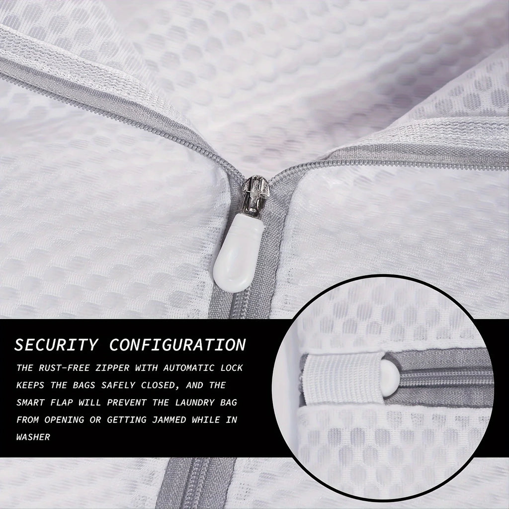 Honeycomb Mesh Laundry Bags – Durable Zippered Pouches for Delicate Washing