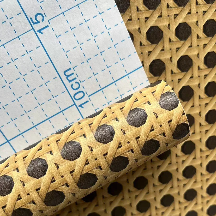 Honeycomb Grid Wallpaper – Luxury Chinese Retro Style for Home Decor