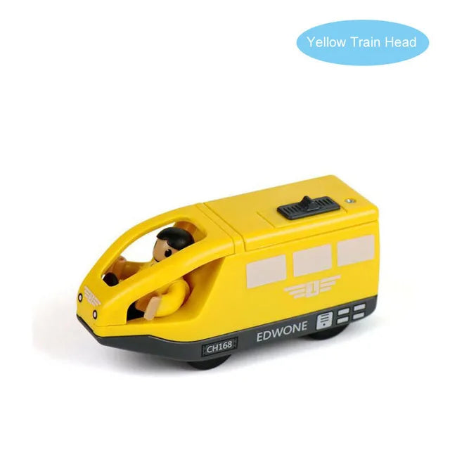 Magnetic RC Electric Train – Diecast Locomotive for Wooden Railway Tracks