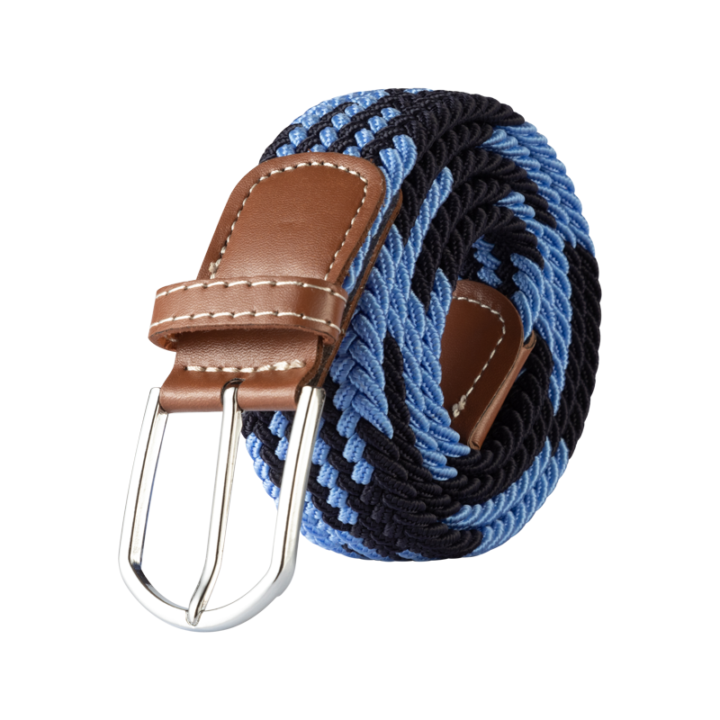 Woven Elastic Canvas Belt – Stretch Braided Buckle Strap for Casual Jeans