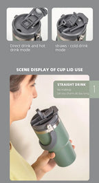 Stainless Steel Insulated Tumbler – 900ml Double-Wall Cup for Travel and Office
