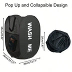 Collapsible Mesh Laundry Hamper – Breathable Pop-Up Basket for Dorm and Travel
