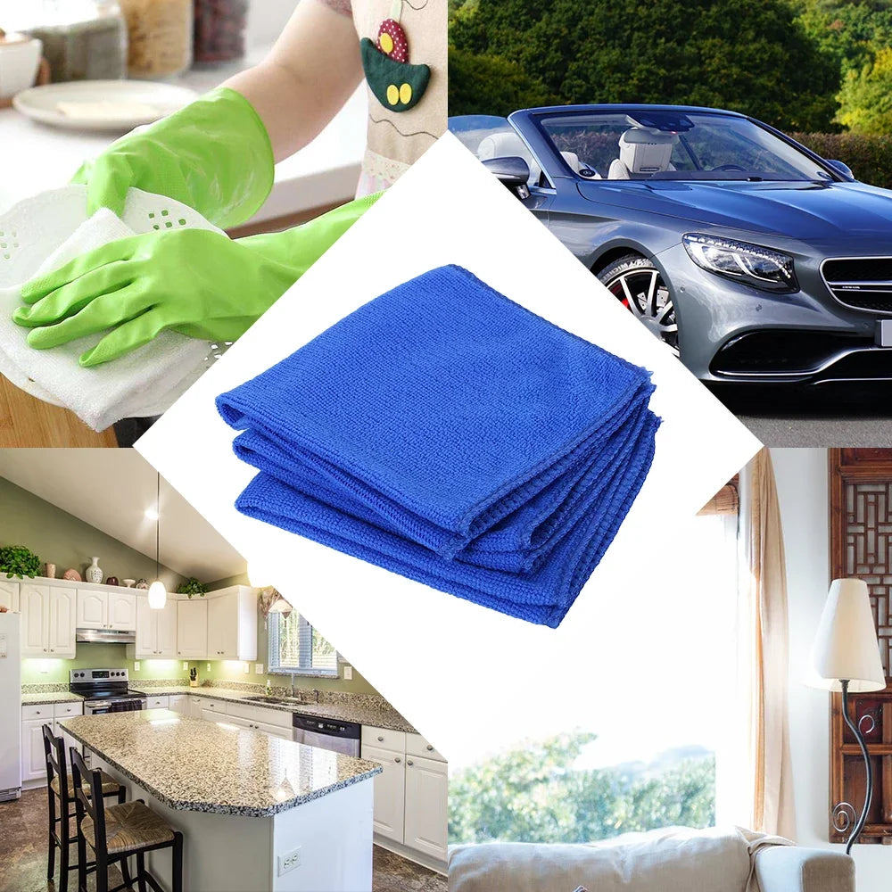 Microfiber Cleaning Towels – Absorbent Cloths for Car Detailing and Home Use