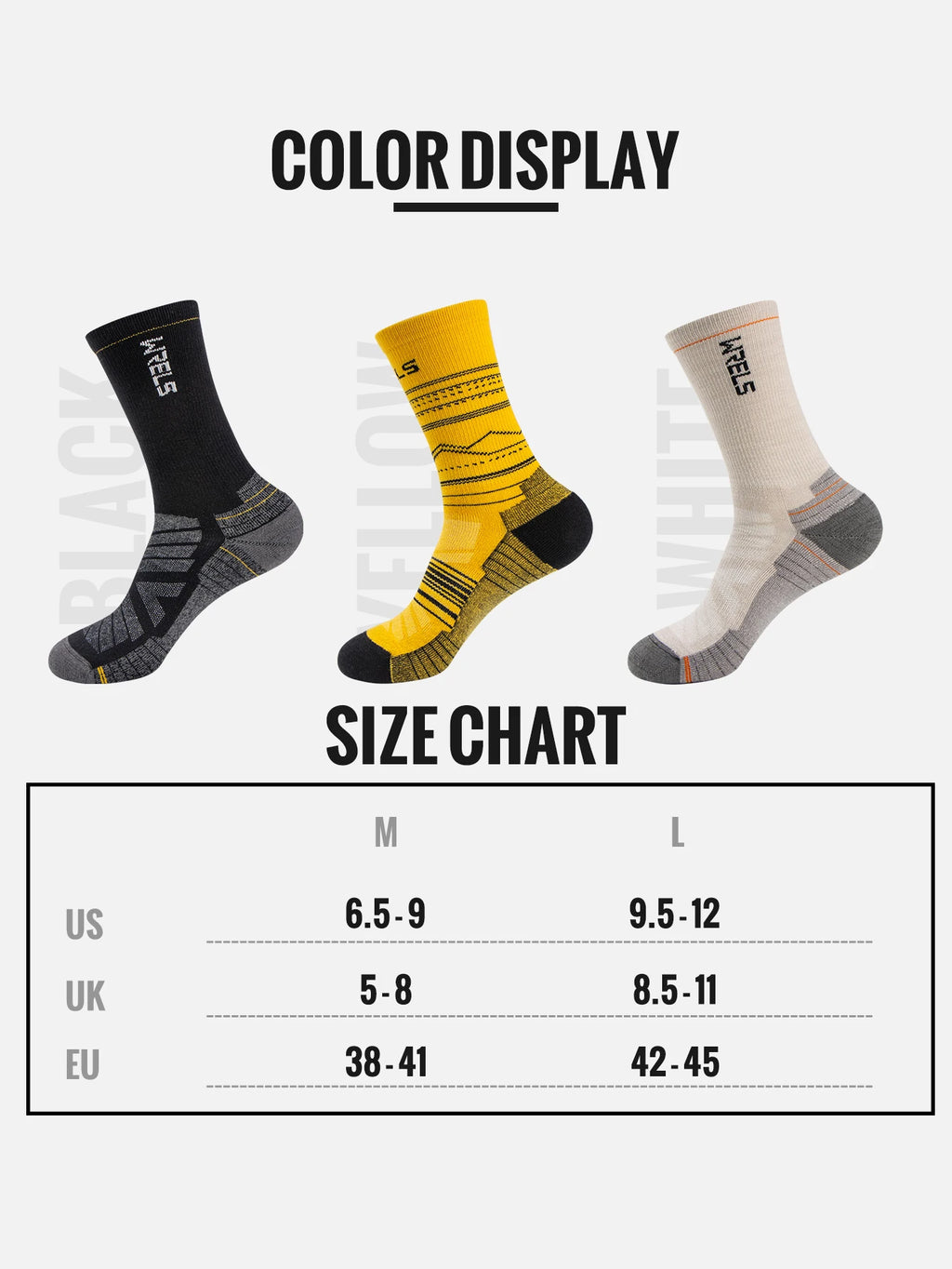 Merino Wool Hiking Socks – Lightweight Mid-Calf Performance for Outdoor Sports