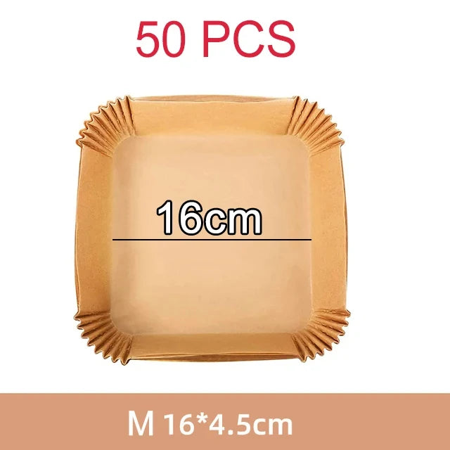 Disposable Air Fryer Parchment Liners – 9 Inch Nonstick Paper for Baking