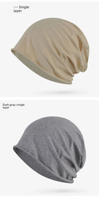 Cotton Sleep Cap – Breathable Unisex Headscarf for Nightwear and Hair Loss
