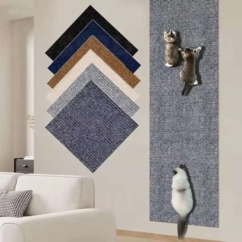 Self-Adhesive Cat Scratch Mat – Trimmable Carpet Protector for Sofa Furniture