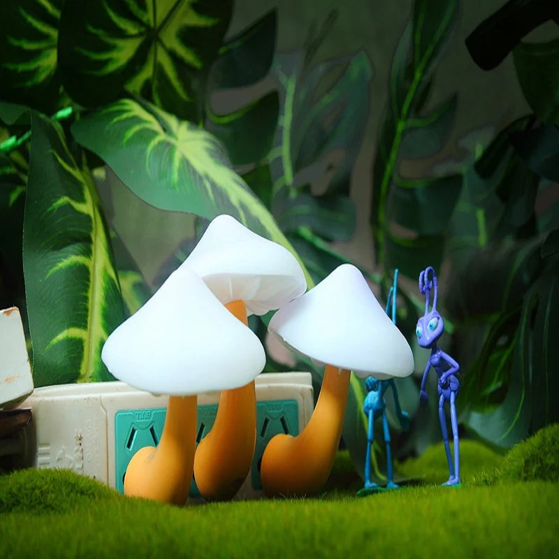 Mushroom LED Night Light – Automatic Sensor Lamp for Kids Bedroom Decor