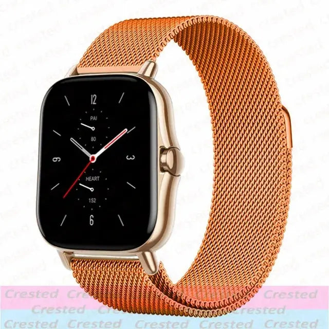 Milanese Stainless Steel Watch Band – 20mm 22mm Strap for Amazfit Smartwatches