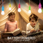 Portable LED Pull Cord Bulb – Battery Operated Lamp for Camping and Emergency