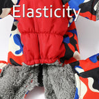 Waterproof Camouflage Dog Jumpsuit – Reflective Winter Coat for Small Medium Dogs