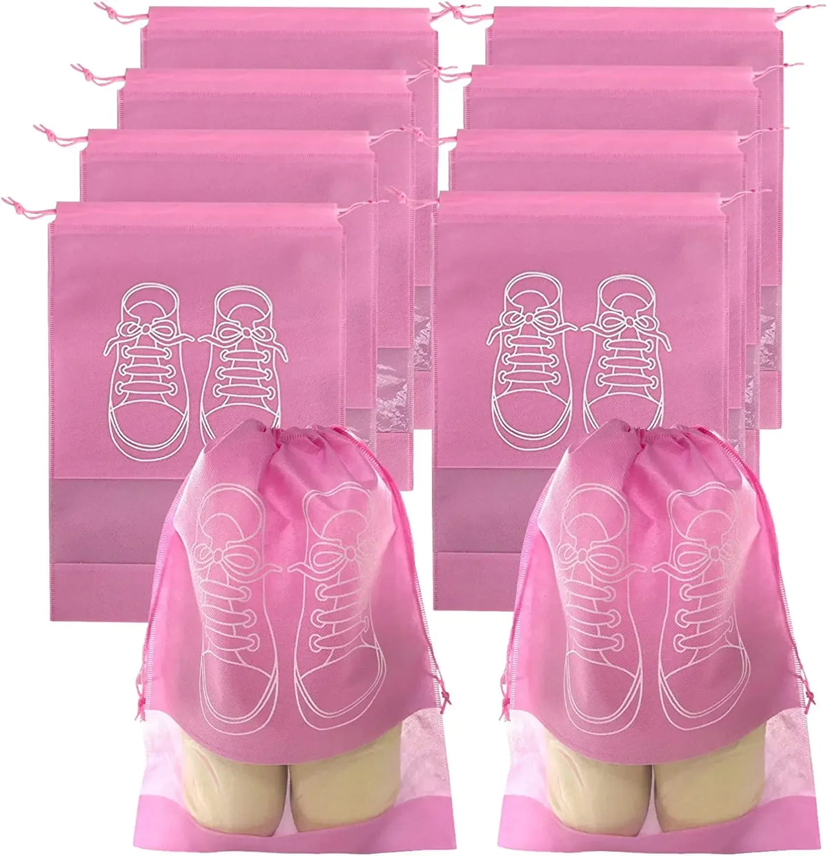 Non-Woven Shoe Storage Bags – Portable Dust-Proof Pouches for Travel and Home