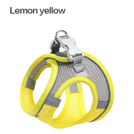 Reflective Breathable Dog Harness Vest – Adjustable for Outdoor Walking