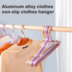 Aluminum Clothes Hangers – Anti-slip Metal Rack for Wardrobe Organization