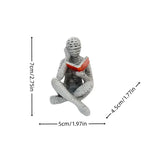 Abstract Woman Thinker Statue – Paper Pulp Art for Modern Home Decor
