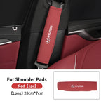 Suede Seat Belt Pads – Shoulder Protection for Hyundai Interior Comfort