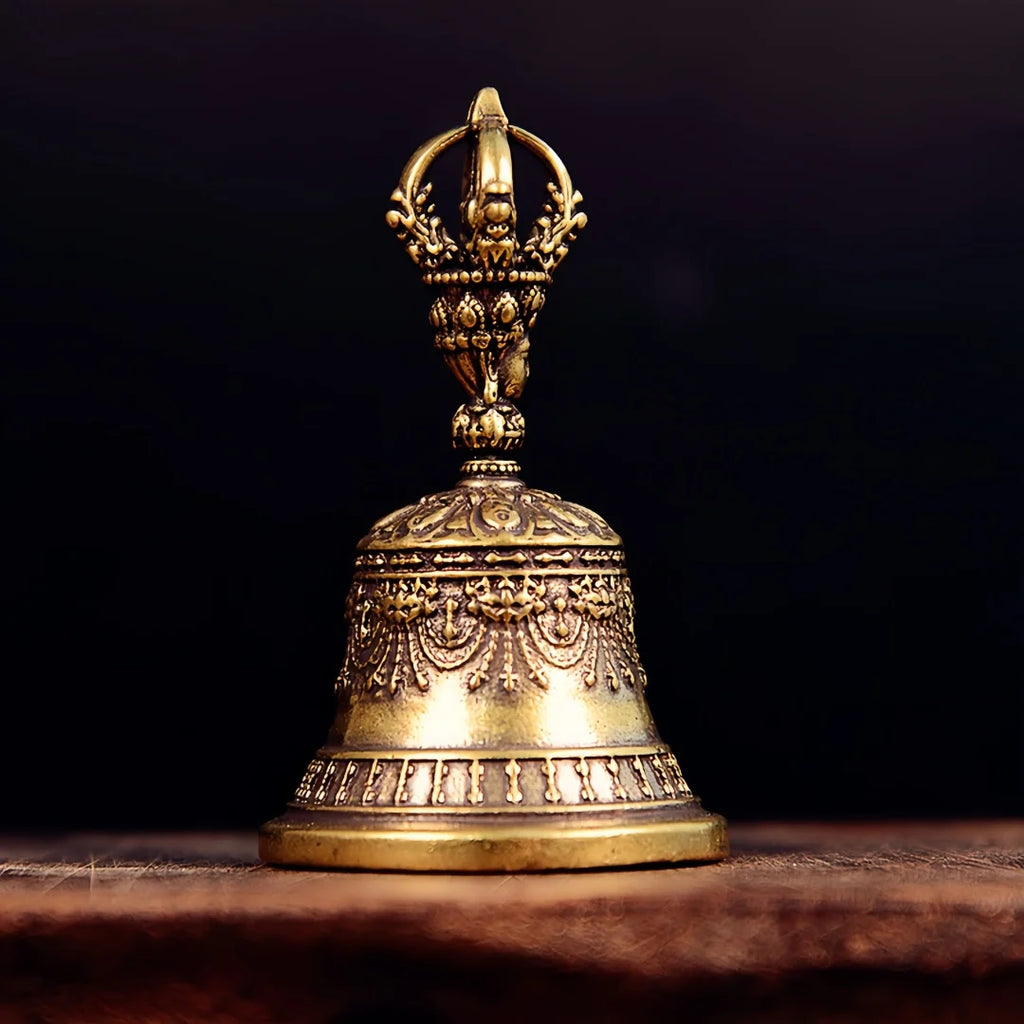 Antique Bronze Bell Pendant – Small Copper Craft for Jewelry Decoration