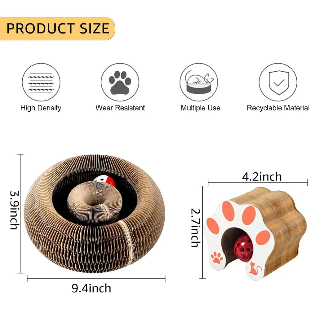 Magic Organ Cat Scratcher – Interactive Accordion Toy for Claw Sharpening