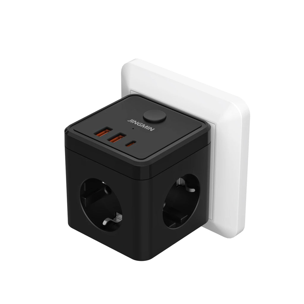 Wall Socket Extender – USB Charging Cube Adapter for Travel and Office