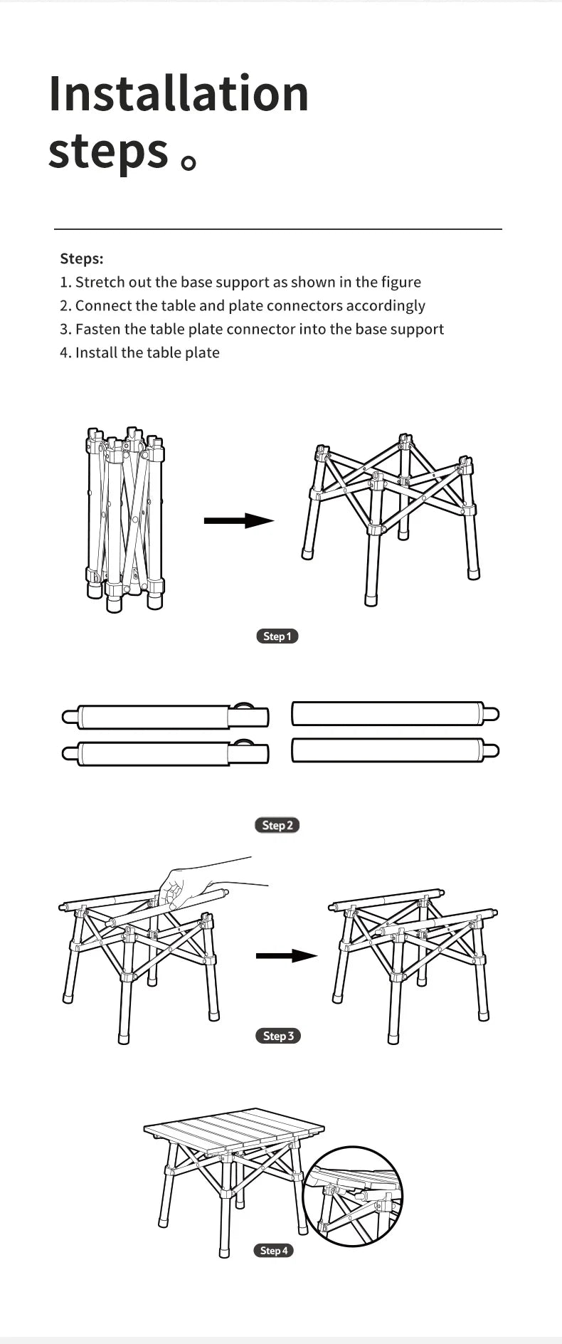 Ultralight Folding Camping Table – Portable Aluminum Desk for Outdoor Travel