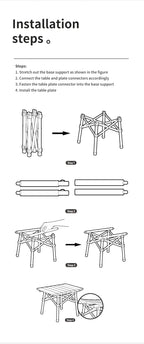 Ultralight Folding Camping Table – Portable Aluminum Desk for Outdoor Travel
