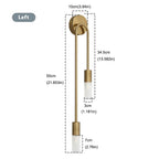 Modern LED Wall Lamp – Minimalist Black and Gold Lighting for Home Decor