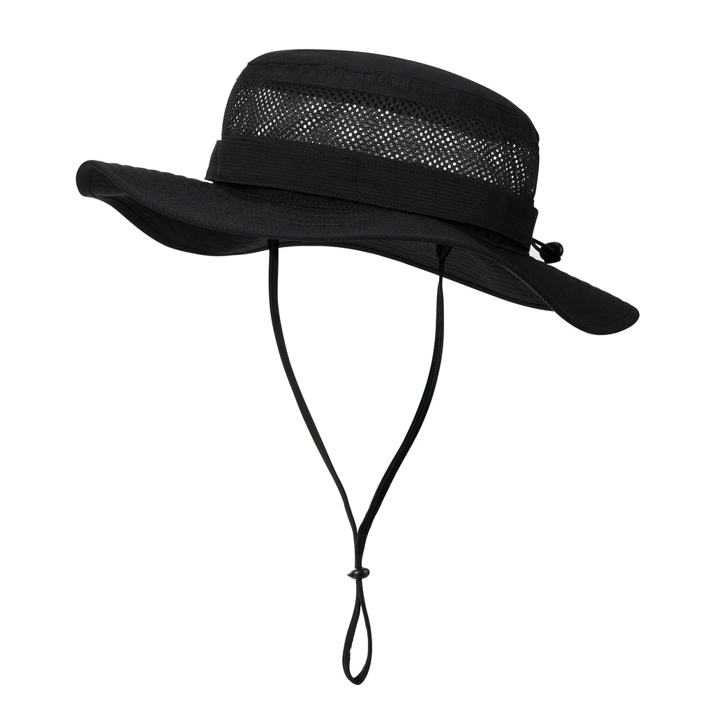 Wide Brim Cooling Sun Hat – Foldable Boonie Cap for Hiking Fishing Safari