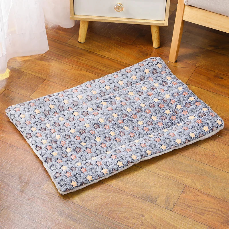 Flannel Pet Bed – Thickened Sleeping Mat for Small and Large Dogs and Cats